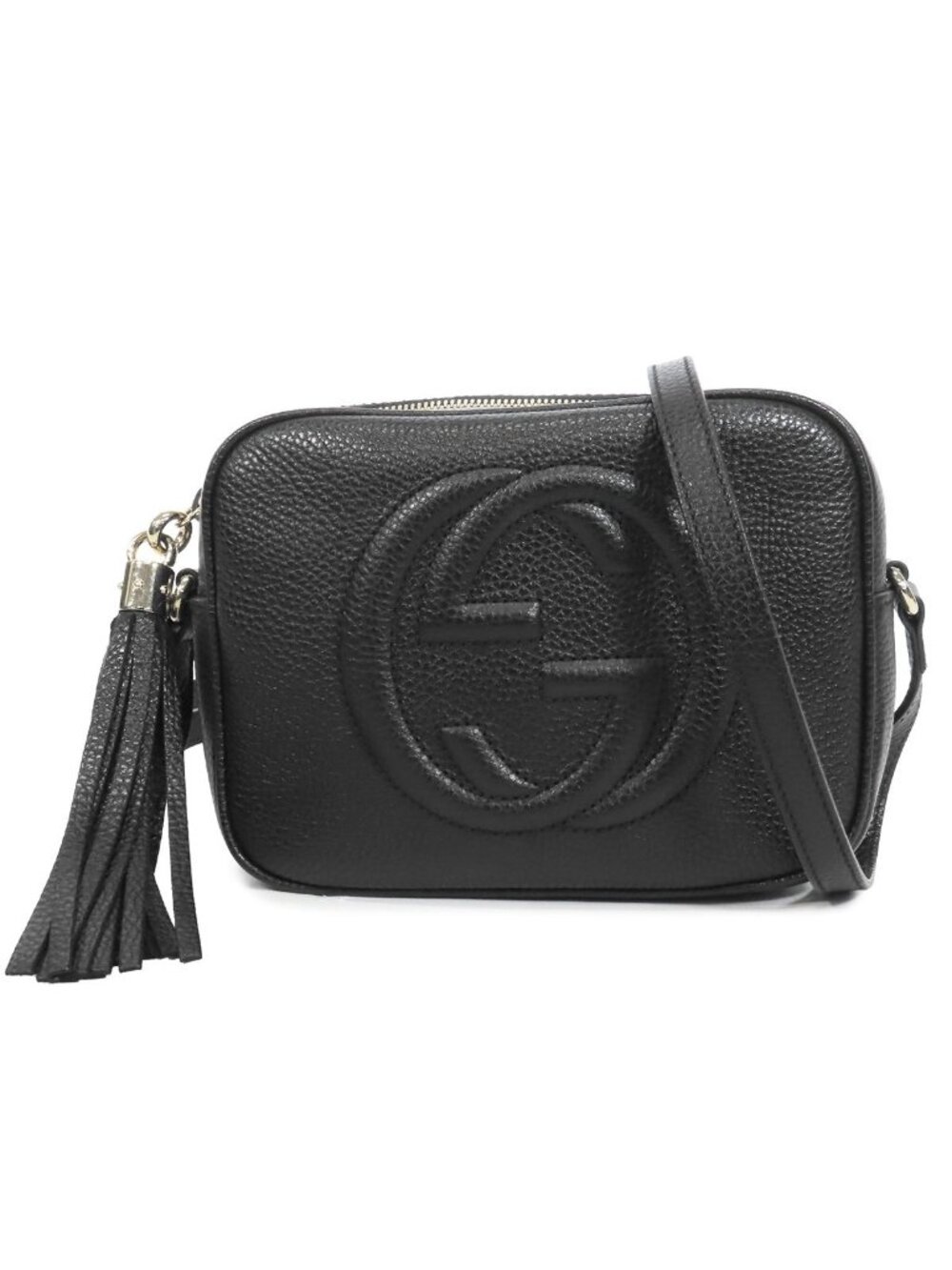 Gucci Soho Camera Bag Black Leather Interlocking G